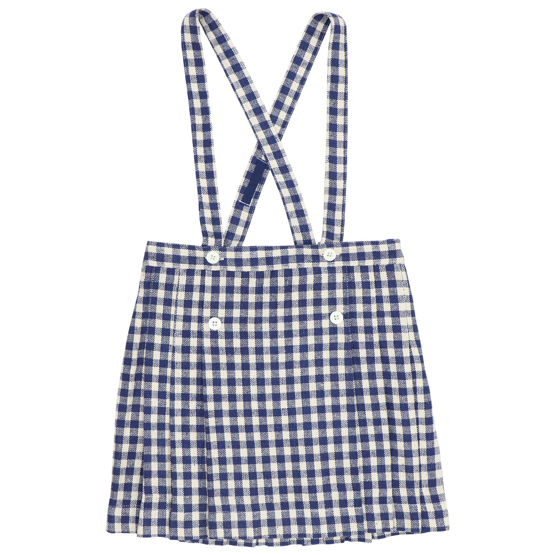 Caramel Navy Check Hedera Skirt