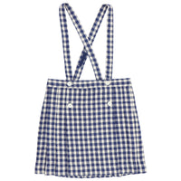 Caramel Navy Check Hedera Skirt