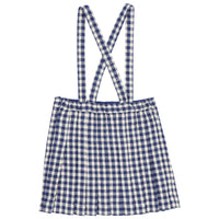 Caramel Navy Check Hedera Skirt