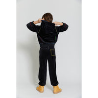 Hey Kid Embroidered Velour Pants