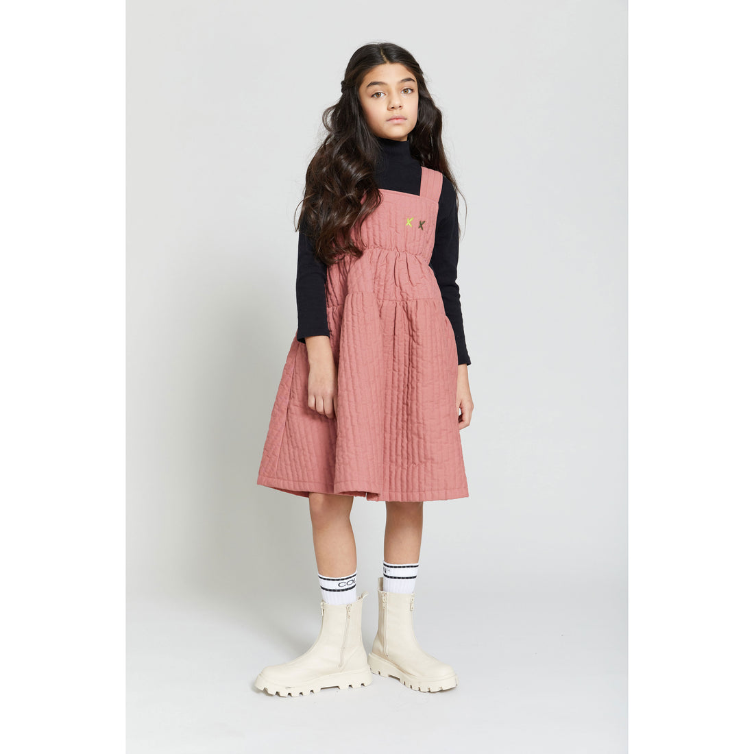 Hey Kid Pink Puffer Dress