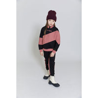 Hey Kid Pink and Black Horizontal Striped Top