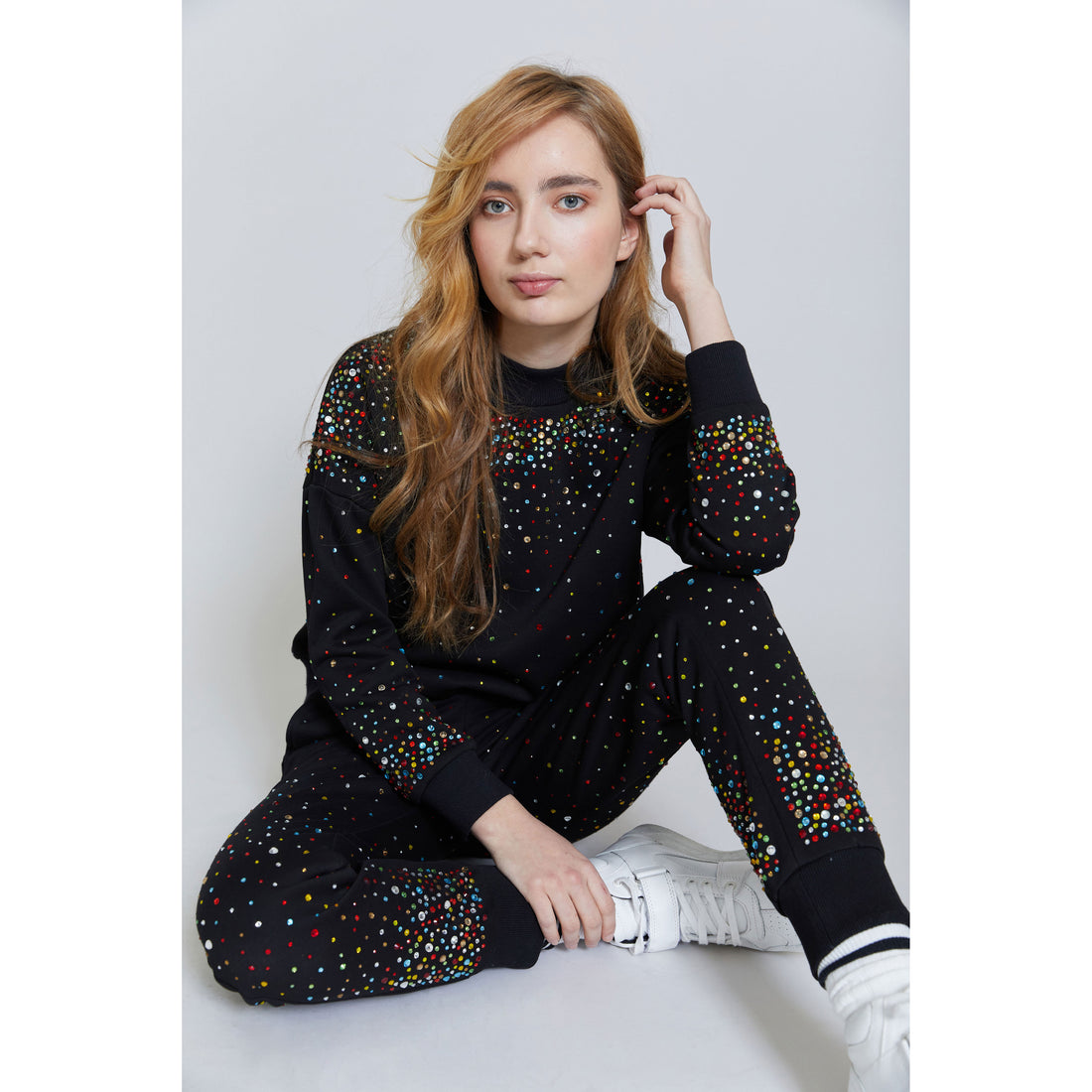 Hey Kid Rhinestone Cluster Top