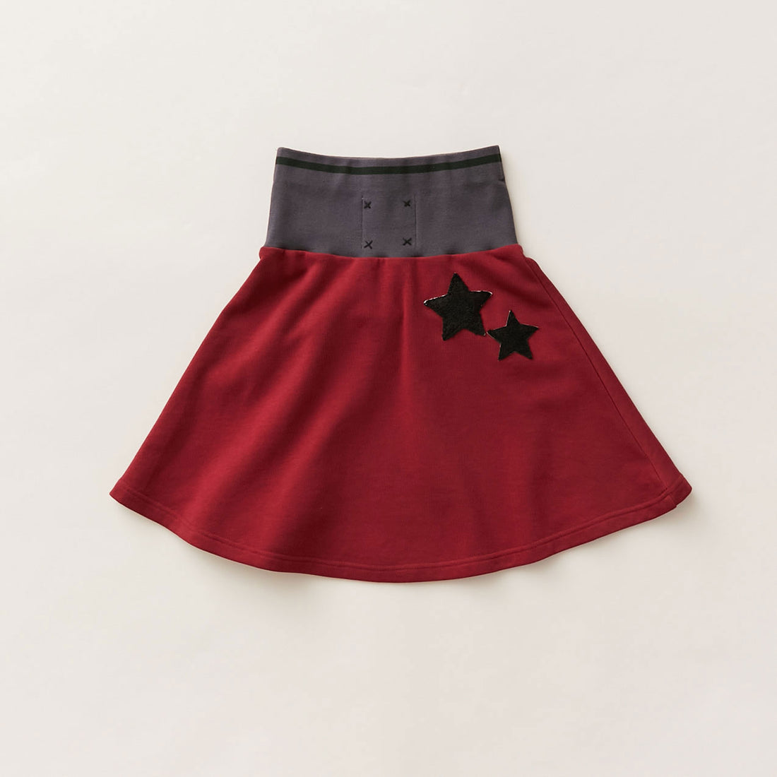 Hey Kid Red Two Tone Bomber Skirt