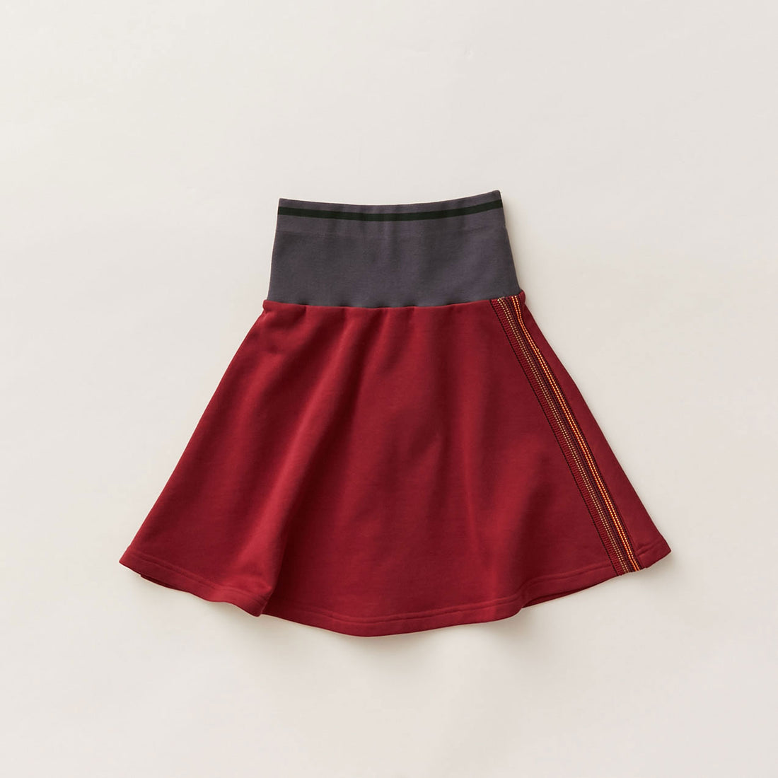 Hey Kid Red Two Tone Bomber Skirt