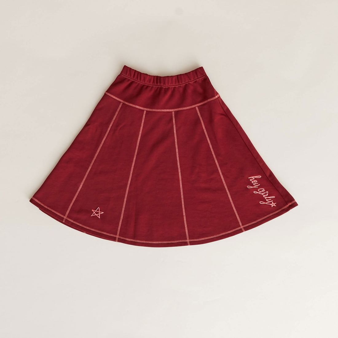Hey Kid Exposed Stitched Skirt