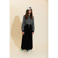 Hey Kid Black Terry Skirt