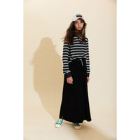 Hey Kid Black Terry Skirt