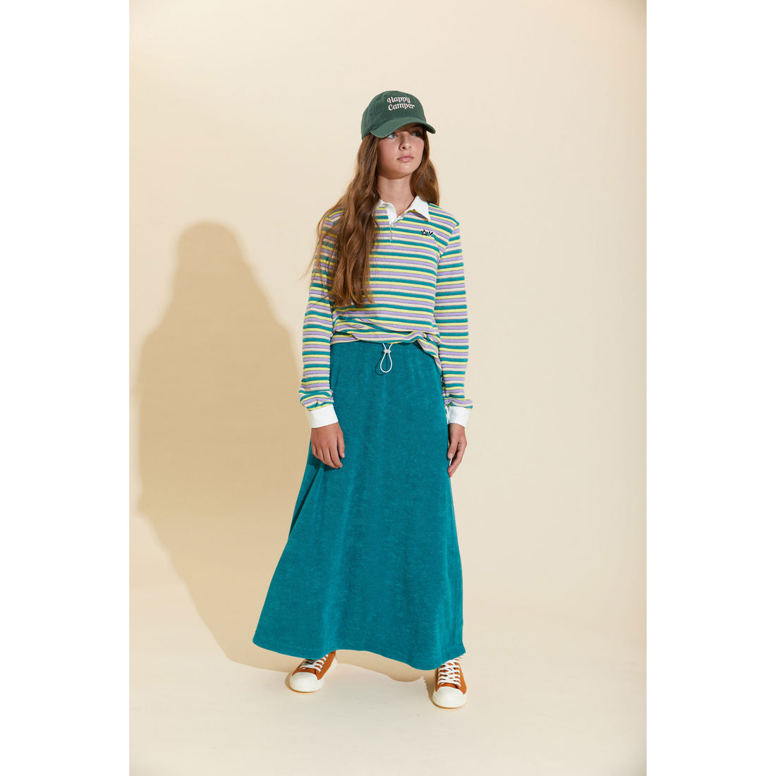 Hey Kid Teal Terry Skirt