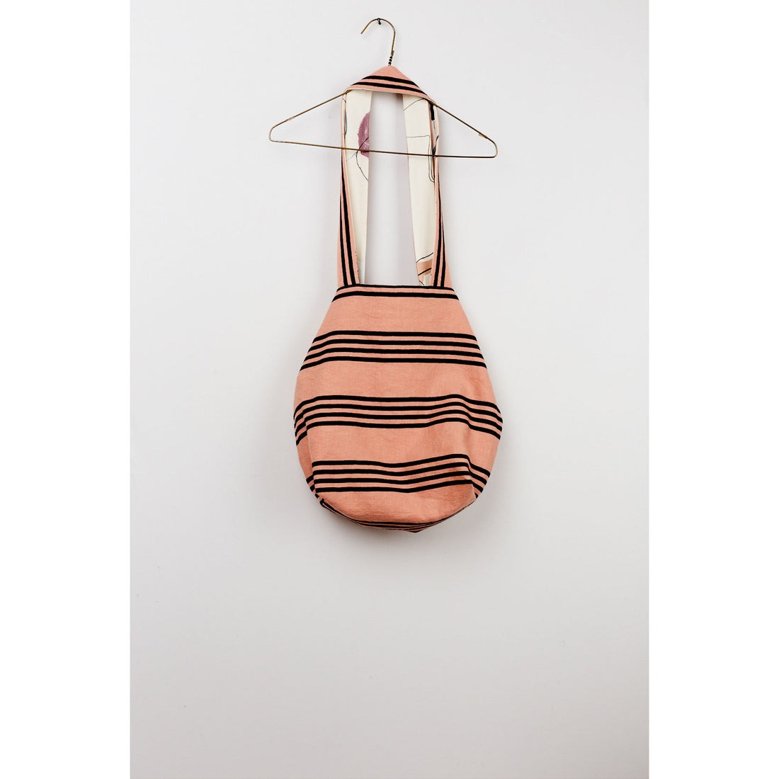Hilda.Henri Salmon Tea Stripes Bag
