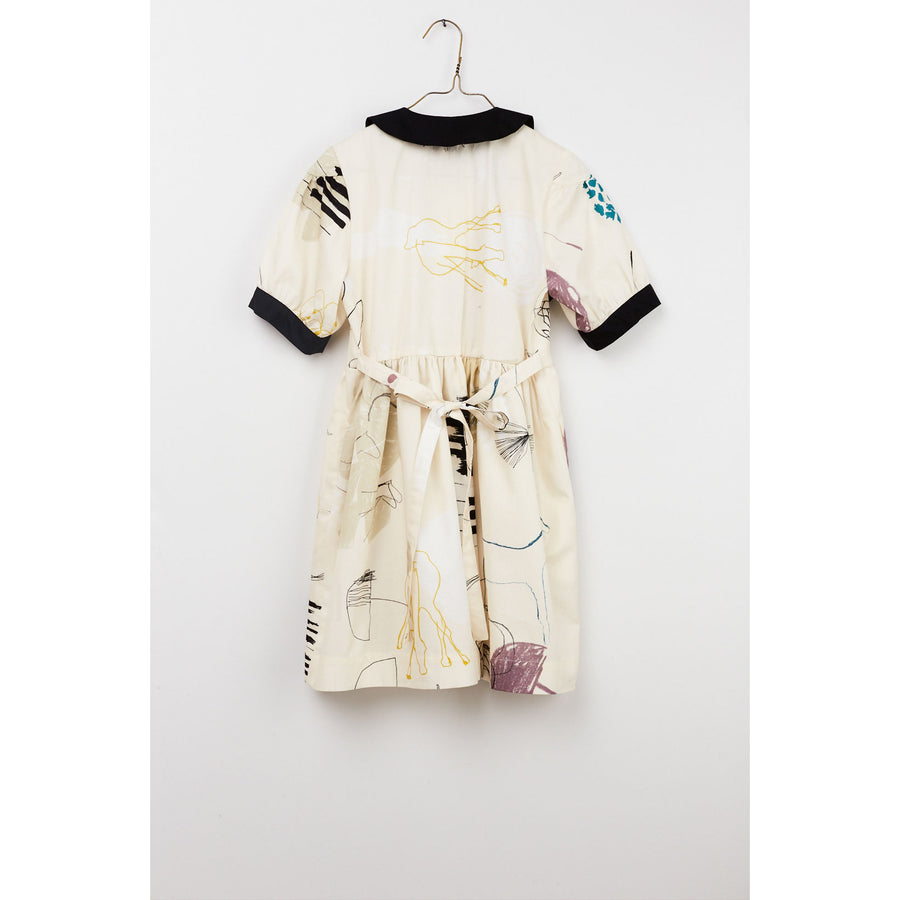 Hilda.Henri Nostalgic Print Cacilia Dress