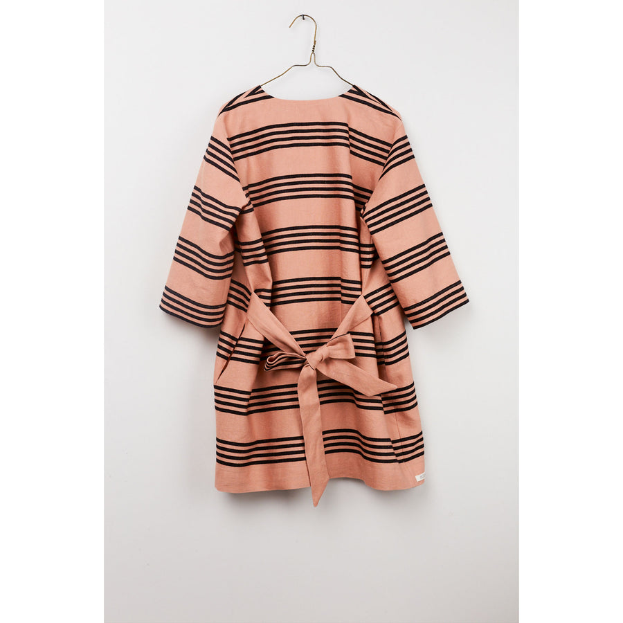 Hilda.Henri Salmon Tea Stripes Alizee Coat