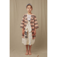Hilda.Henri Salmon Tea Stripes Alizee Coat