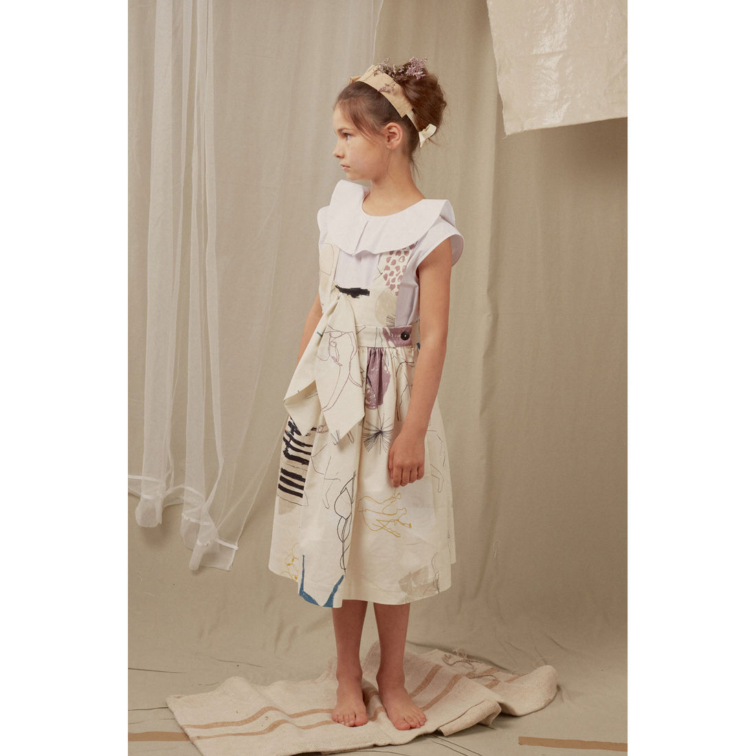 Hilda.Henri Nostalgic Print Giuseppina Dress