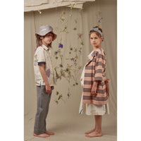 Hilda.Henri Salmon Tea Stripes Alizee Coat
