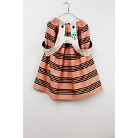 Hilda.Henri Salmon Tea Stripes Sophia Skirt