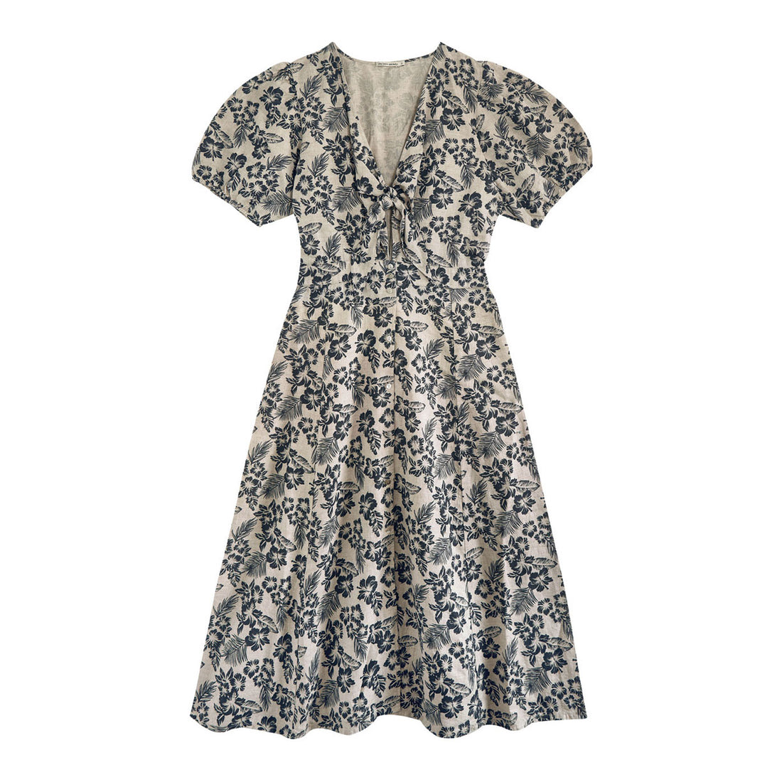 The New Society  Hibiscus Girl Print Hibiscus Girl Woman Dress