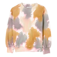 Finger in the Nose Ecru Tie Dye Crew Neck Sweatshirt