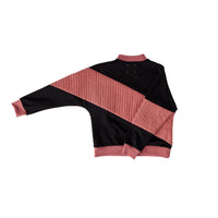 Hey Kid Pink and Black Horizontal Striped Top
