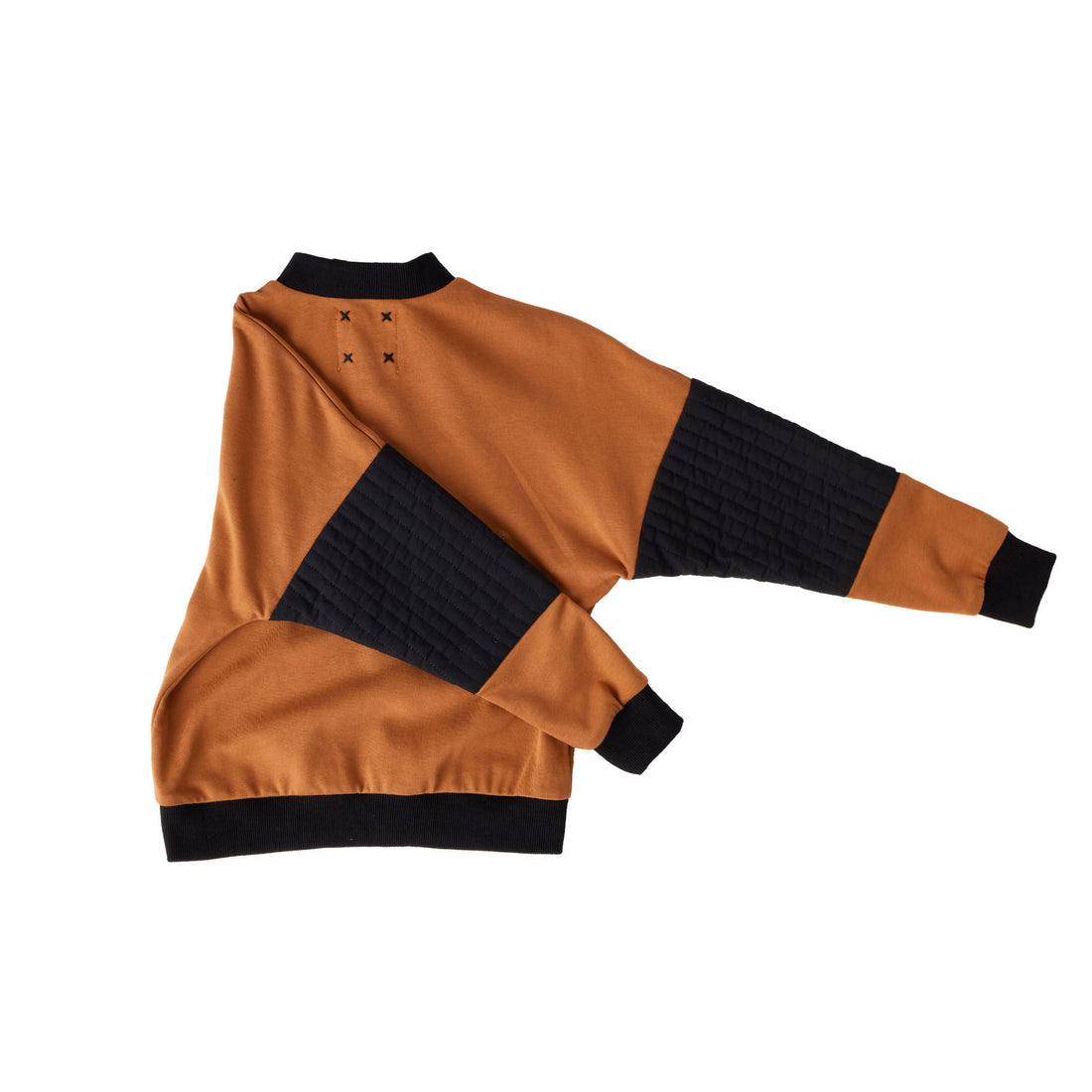 Hey Kid Rust and Black Top with Zipper Detail
