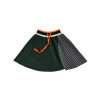 Hey Kid Green and Plaid Pocket Skirt