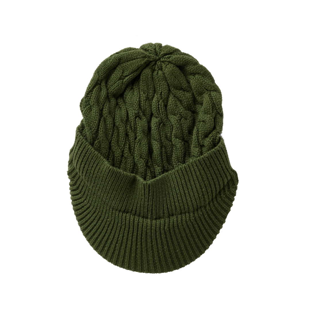 Hey Kid Green Knit Visor Hat