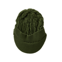 Hey Kid Green Knit Visor Hat