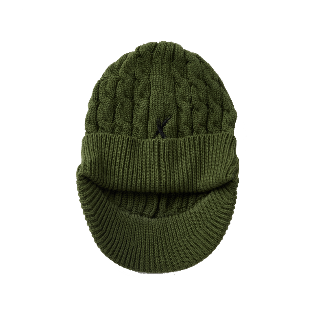 Hey Kid Green Knit Visor Hat