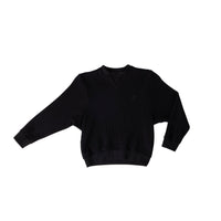 Hey Kid Black Waffle Knit Top