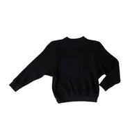 Hey Kid Black Waffle Knit Top