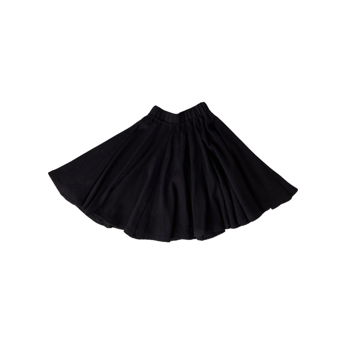 Hey Kid Black Waffle Knit Skirt