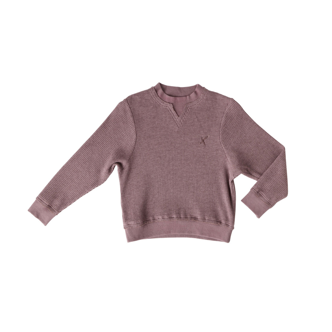 Hey Kid Lavender Waffle Knit Top