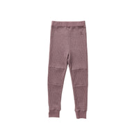 Hey Kid Lavender Waffle Knit Paneled Pants