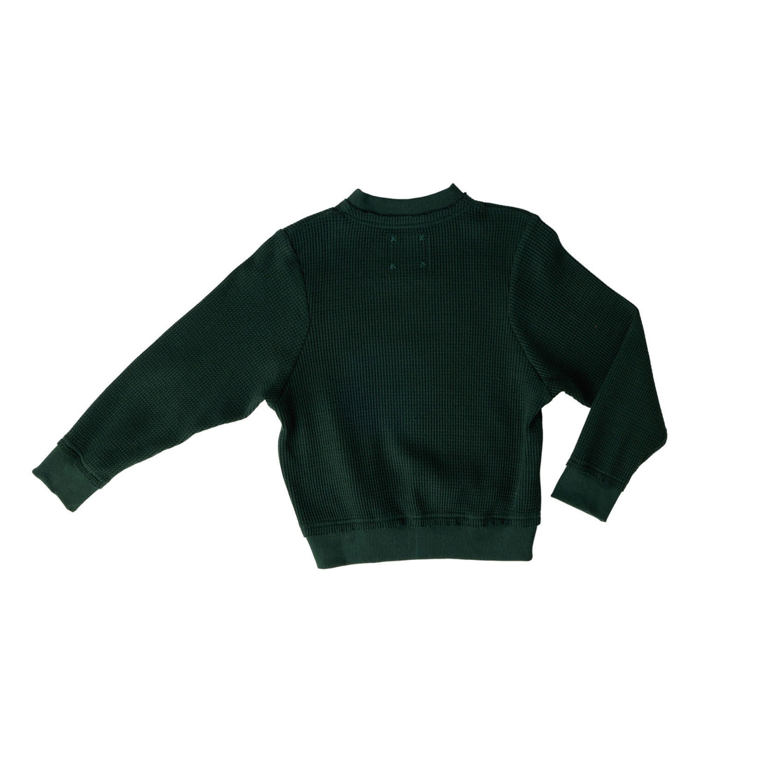 Hey Kid Green Waffle Knit Top