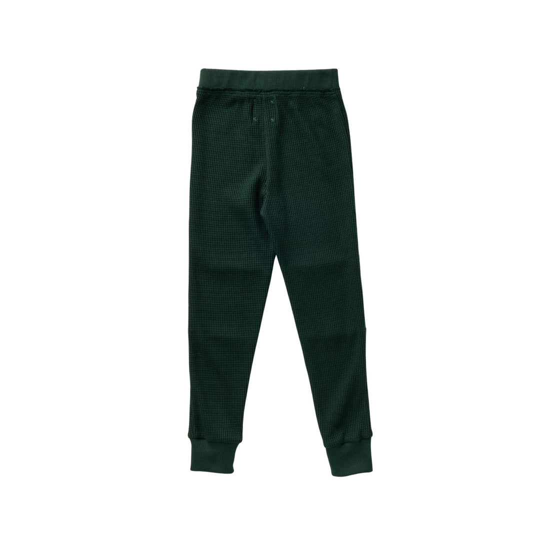 Hey Kid Green Waffle Knit Paneled Pants