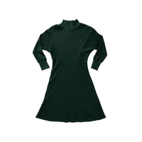 Hey Kid Green Waffle Knit Dress