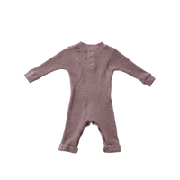 Hey Kid Lavender Waffle Knit Onesie