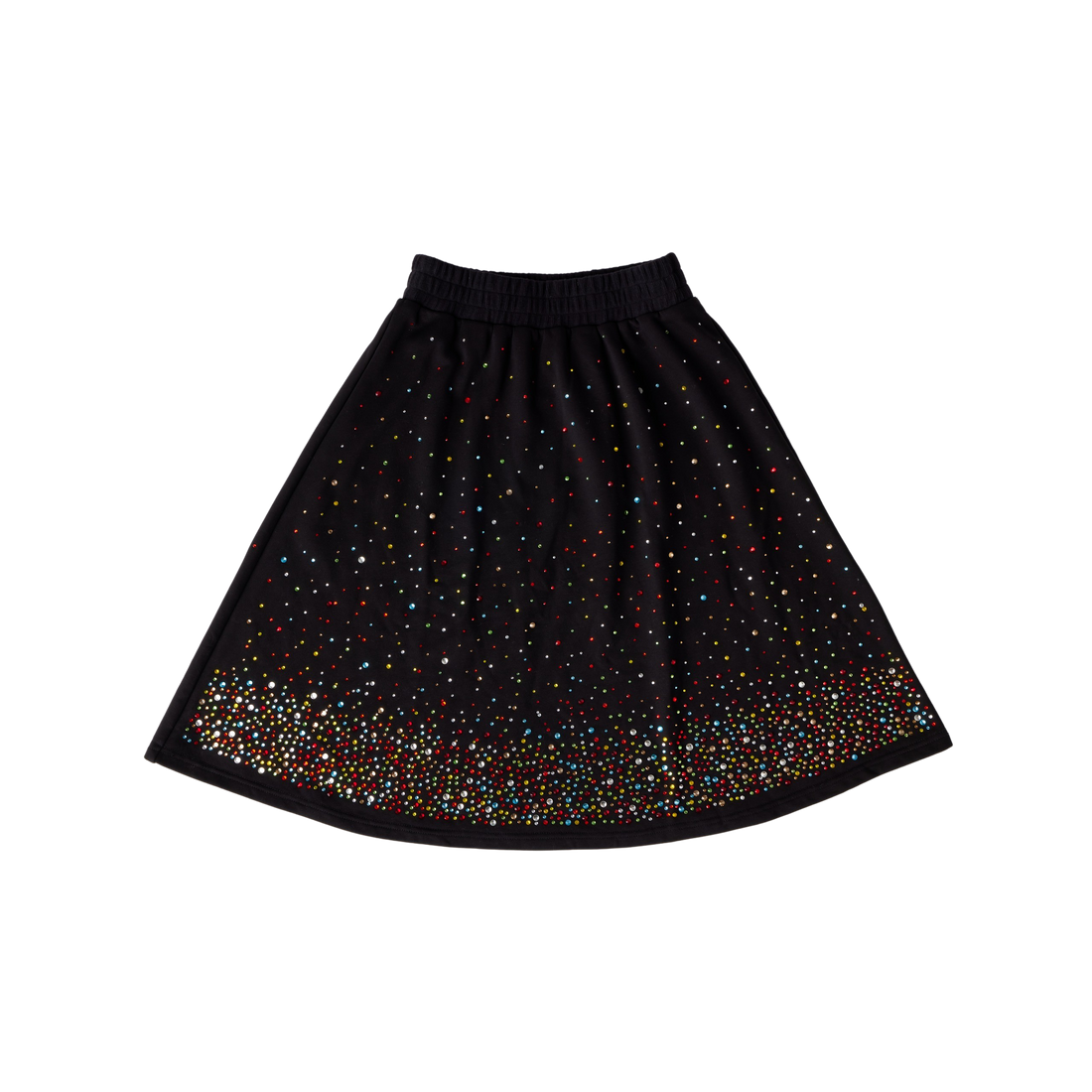 Hey Kid Black Rhinestone Cluster Skirt