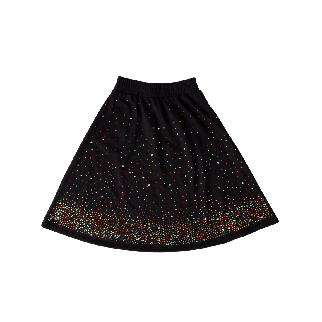 Hey Kid Black Rhinestone Cluster Skirt