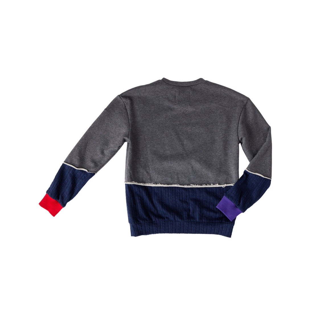 Hey Kid Split Fabric Top with Mismatched Cuffs