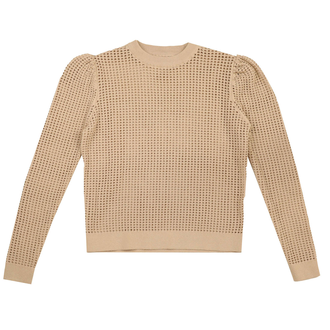 HEV Beige Mesh Textured Knit