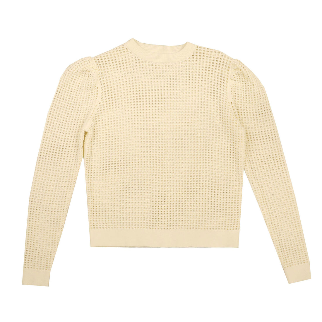HEV Ivory Mesh Textured Knit