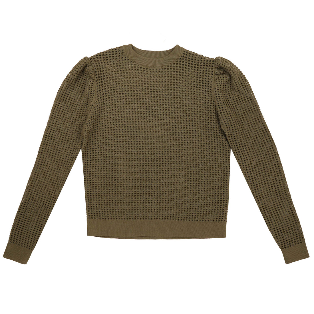 HEV Olive Mesh Textured Knit