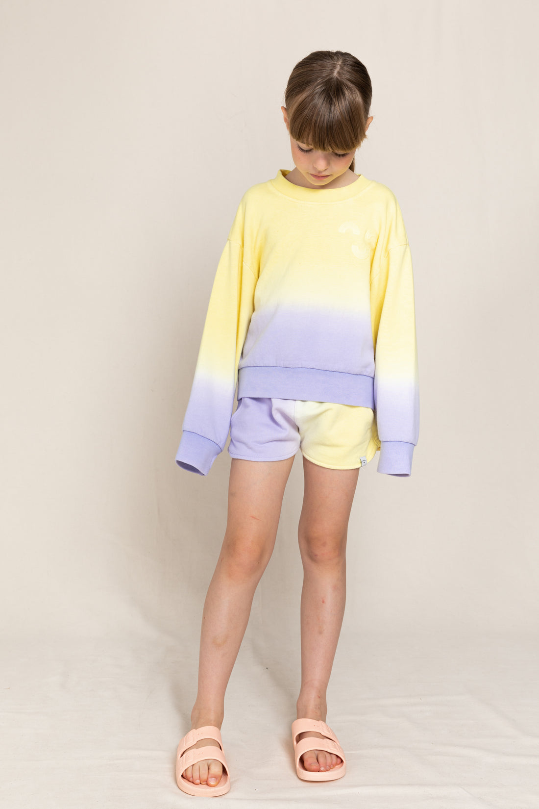 Finger in the Nose Holiday Lila Dip Dye Mini Shorts