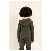 Finger in the Nose Hooper Dark Khaki Reversible Zipped Hoodie