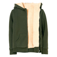 Finger in the Nose Dark Khaki Reversible Zipped Hoodie