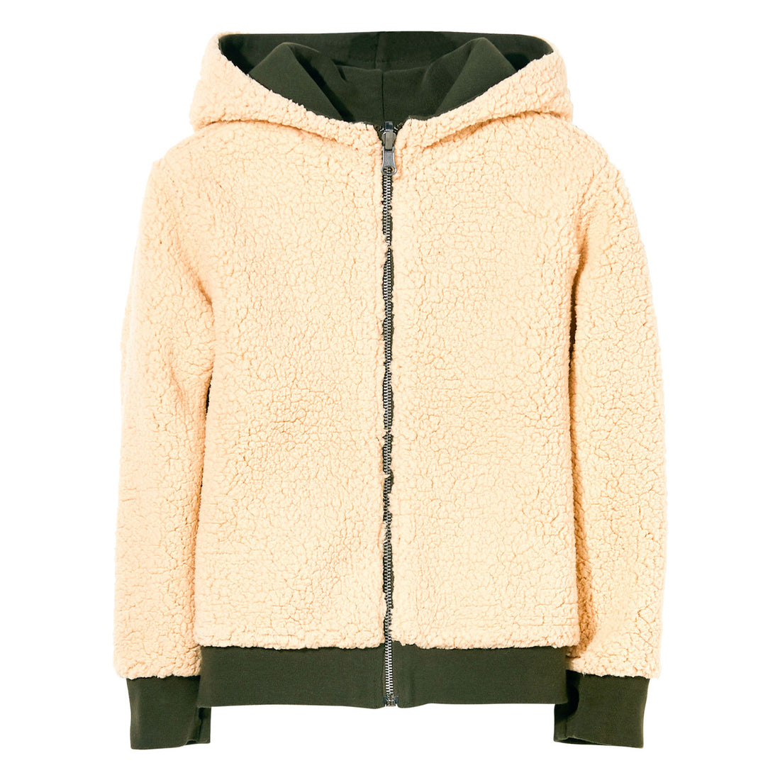 Finger in the Nose Hooper Dark Khaki Reversible Zipped Hoodie