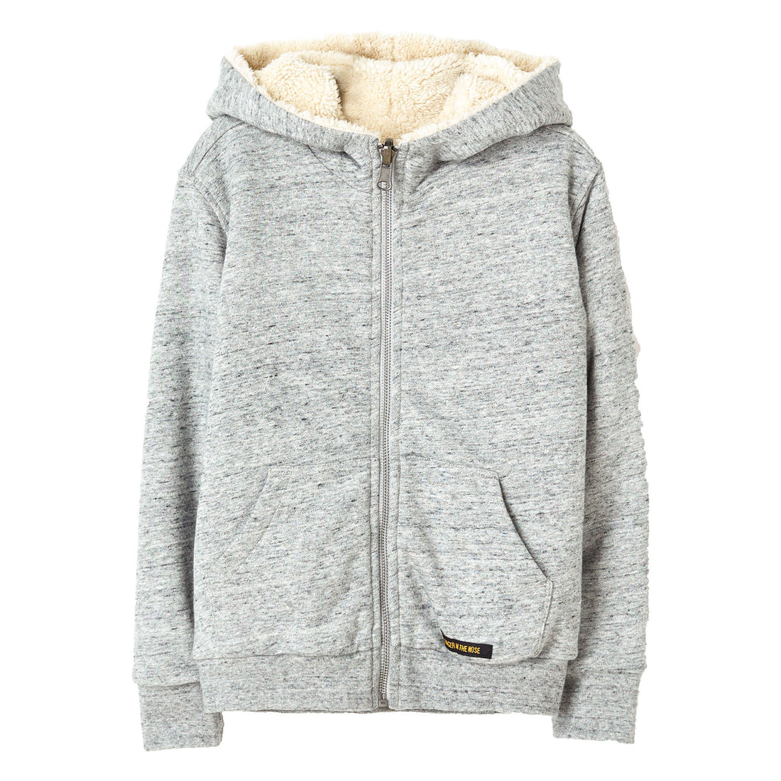 Finger in the Nose Hooper Heather Grey Reversible Zipped Hoodie