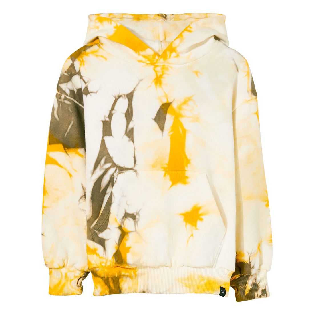 Finger in the Nose Warm Yellow Tie Dye Hooded Sweater