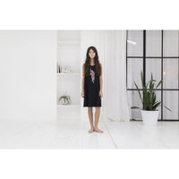 Ava and Lu Black Peacock Embroidered Jumper